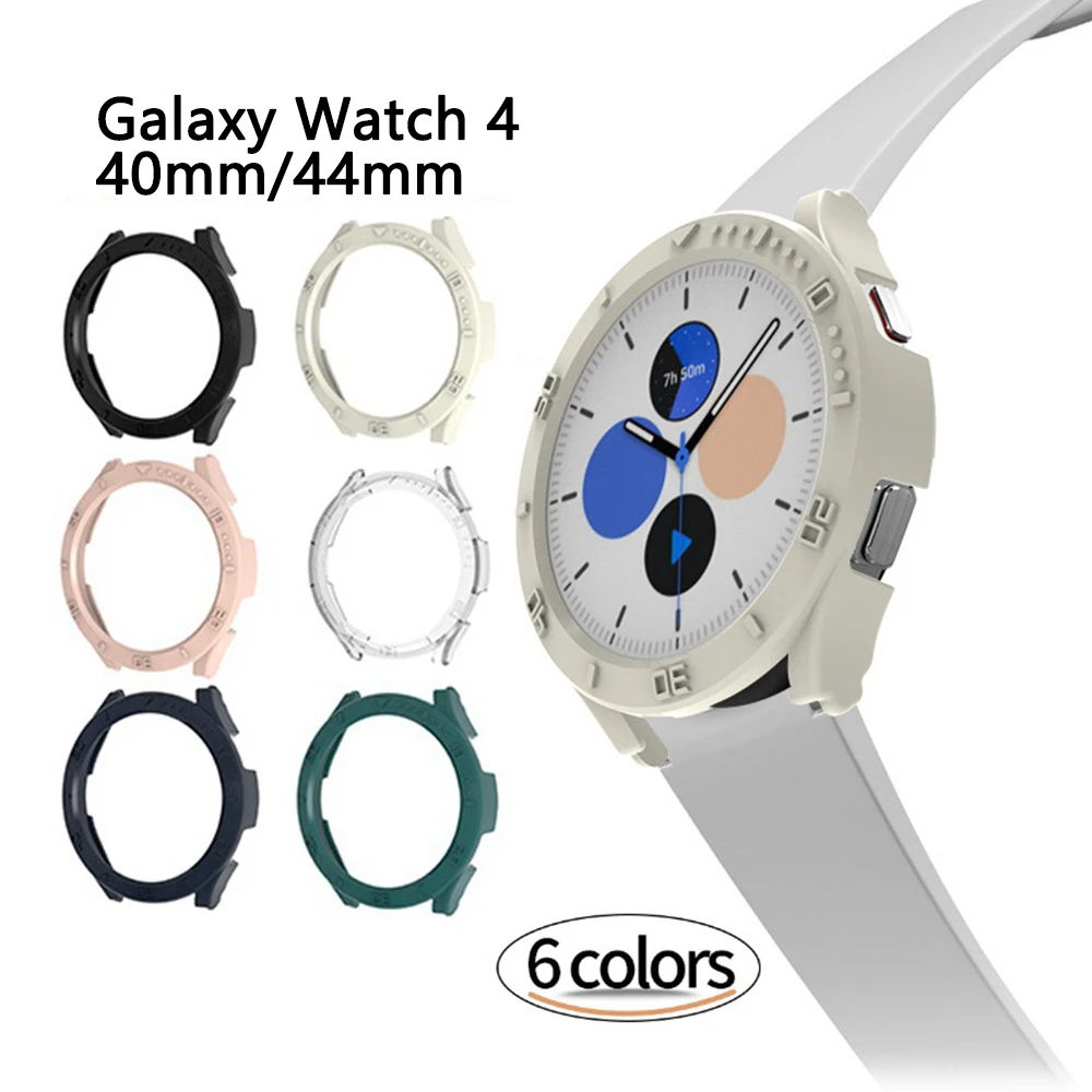 ShanHai New Protective Case for Samsung Galaxy Watch 4 40mm 44mm Protect Cover PC Bumper Shell For Galaxy Watch 4