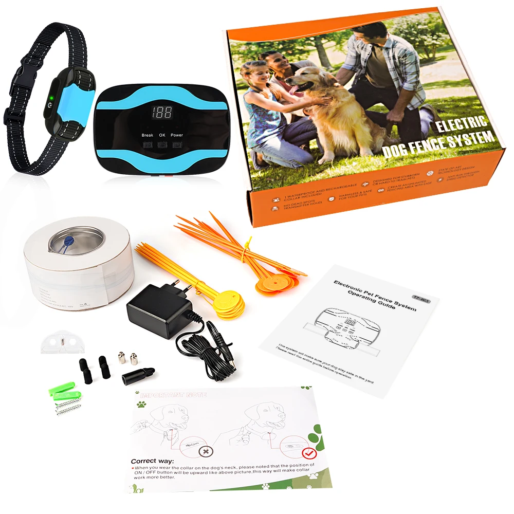 Новая инновационная электрическая ограда для собак, провод для сдерживания домашних животных, система забора для собак для наружного дома