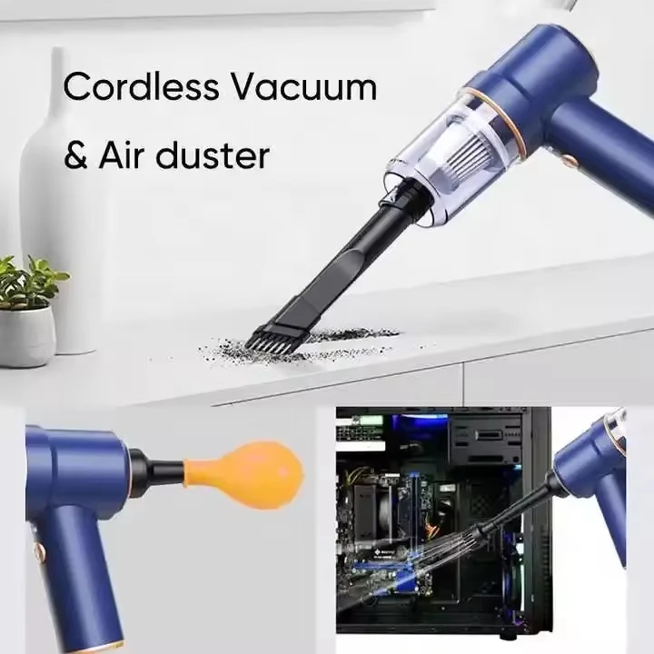 New arrival Multifunctional Portable 2-in-1 Wireless Car Vacuum Cleaner Blow & Suction Handheld Vacuum Cleaners for Home car use