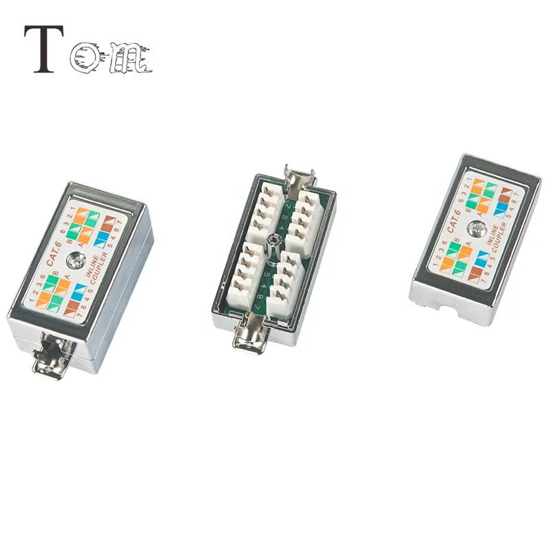 Cat 6 shielded junction box RJ45 desktop information box Network connection box inline couple jack
