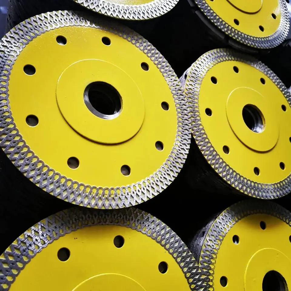 Super thin Turbo Dry Cutter porcelain ceramic granite quartz nanoglass tile Diamond Saw Blade Mesh X Fish