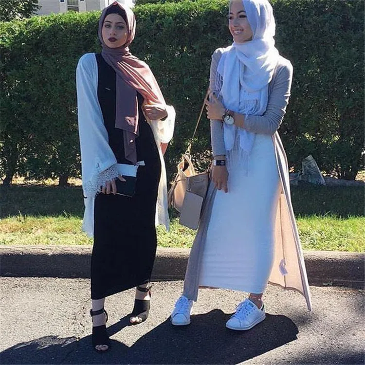 Stock 2022 Fashion colorful long pencil skirts for muslim women