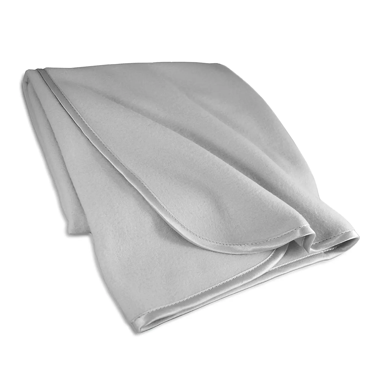 Micro velvet comfortable swaddle baby warm fleece blanket with satin trim