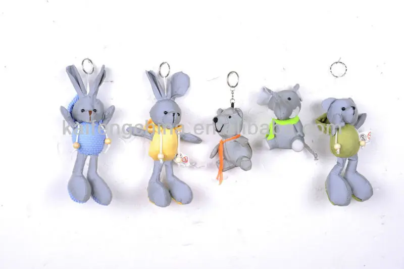 Reflective key chain with PVC material used for promotional item