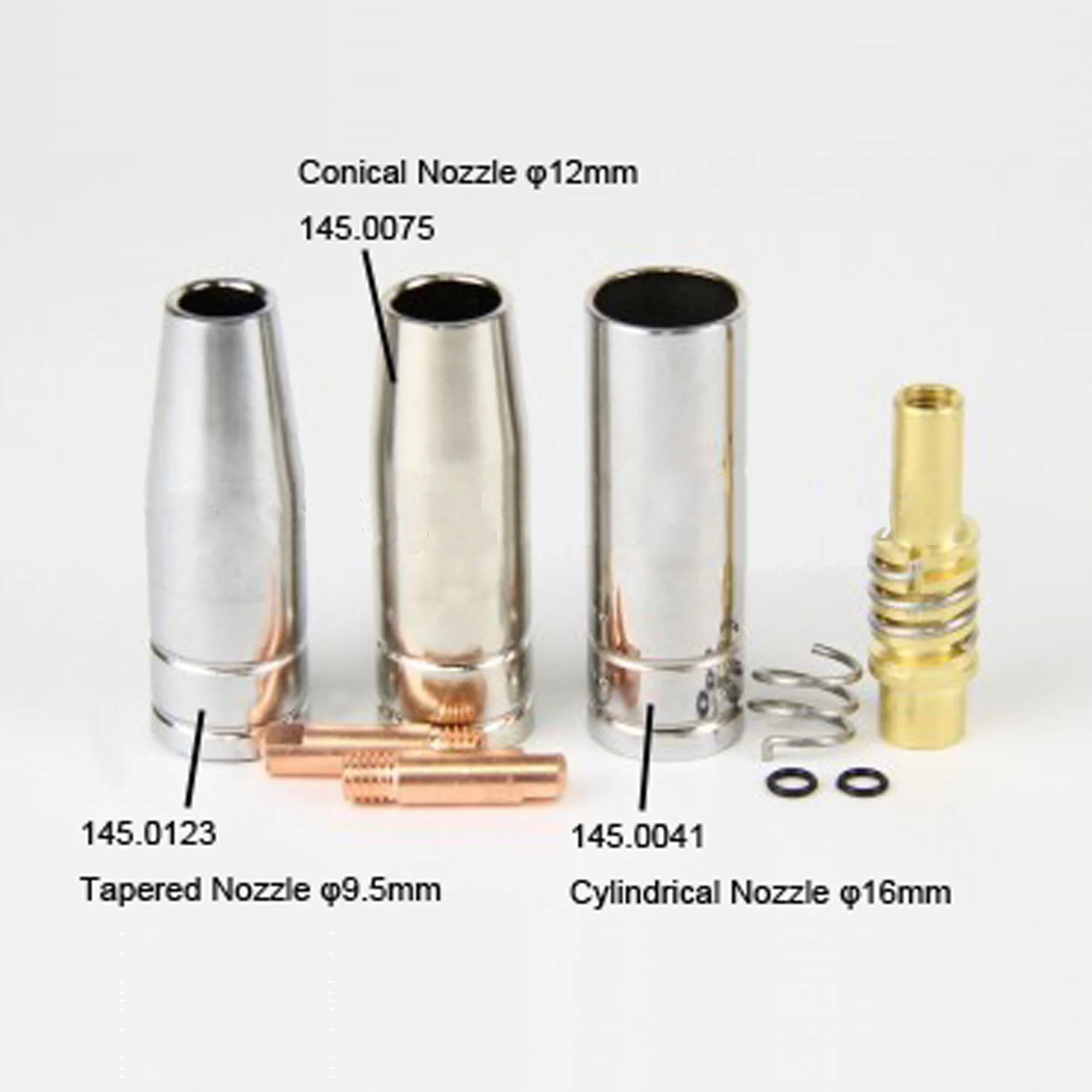 ESSEN MB-15AK Welding Torch Consumables 0.8mm/1.0mm/1.2mm Contact Tips Gas Ceramic Nozzle for 15AK MIG MAG Welding Torch