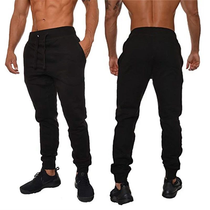 Оптовая продажа, индивидуальная простая флисовая спортивная одежда, мужские спортивные штаны для спортзала, Джоггеры для мальчиков с карманами