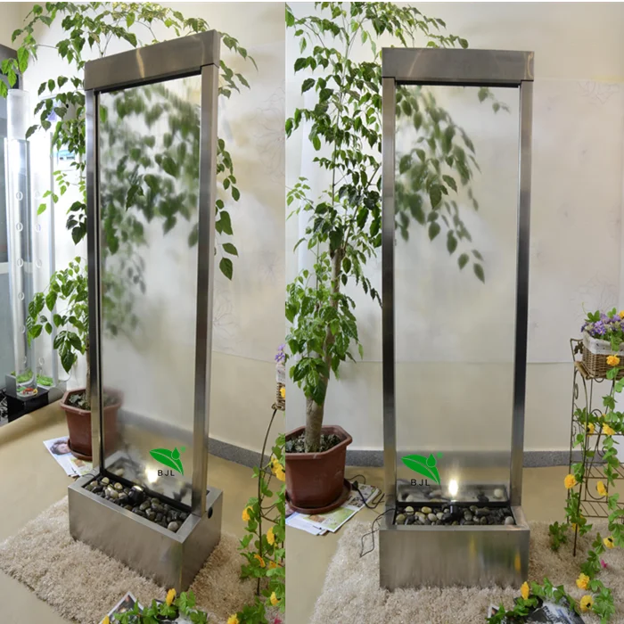 Декоративный стеклянный фонтан Водопад для помещений