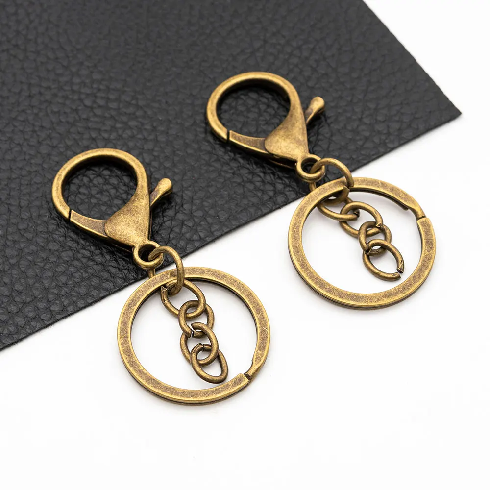30mm Alloy and Iron Keychain Lobster Clasp Key Hook Keyrings DIY Jewelry Accessories Key Chain Buckle