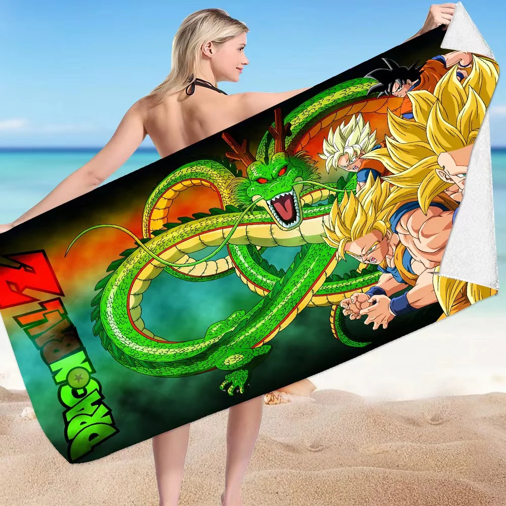 Dragon Balls Uchiha Itachi Beach Towel Cartoon Style Microfiber Anime Towel Multifunctional Square Bath Towel