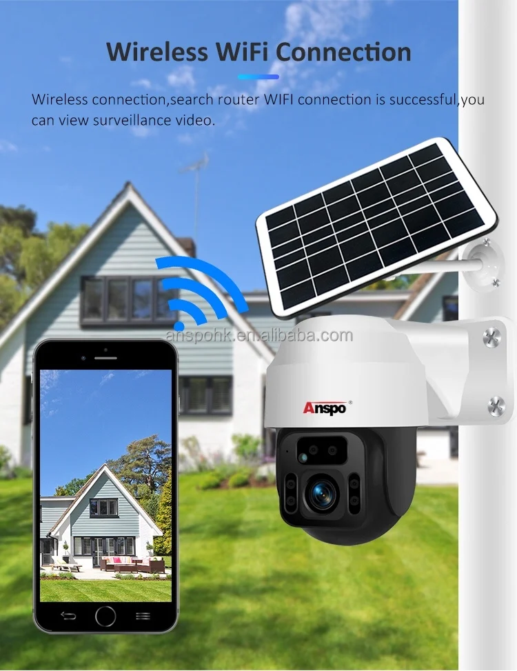 Full HD 2MP купольная PTZ Беспроводная CCTV камера с солнечной панелью видеонаблюдения низкое энергопотребление батарея
