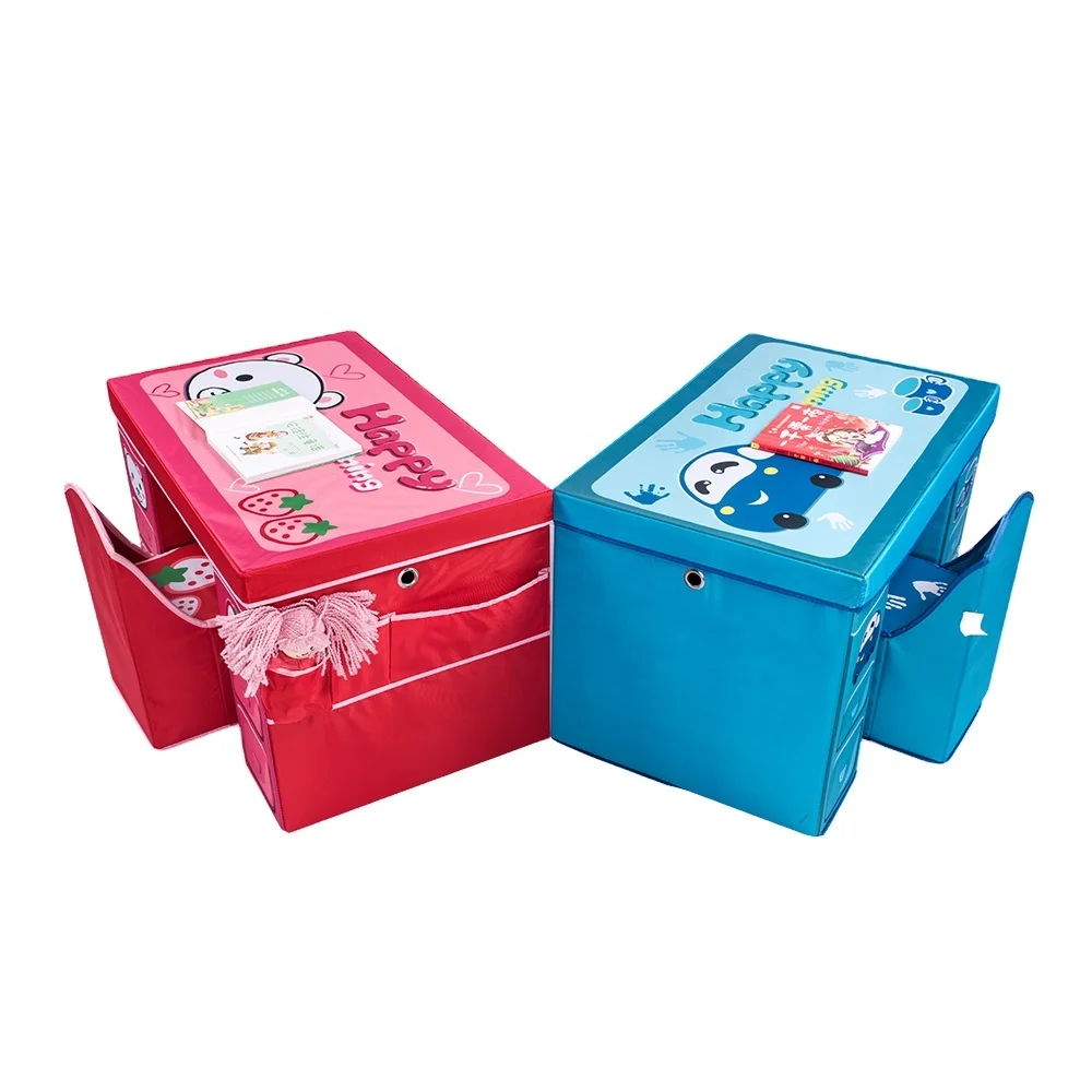 
Creative cardboard portable folding office children kids study desk organizer 