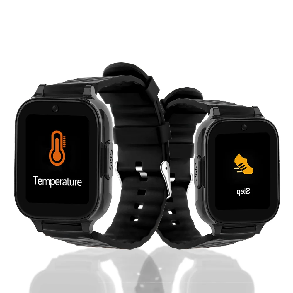 V52 SOS Call Alarm Clock GPS Tracker Geo-fence  Pedometer Elderly Smartwatch 4G History Tracking Elder Smart Watch