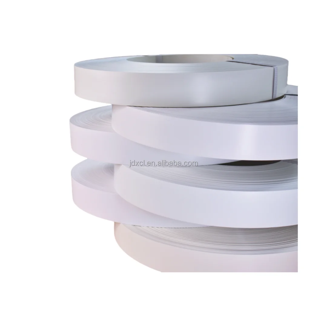 High Quality White Wood Grain Strip MDF Trim Plywood PVC Edge Banding Factory Direct for Home Furniture Edging