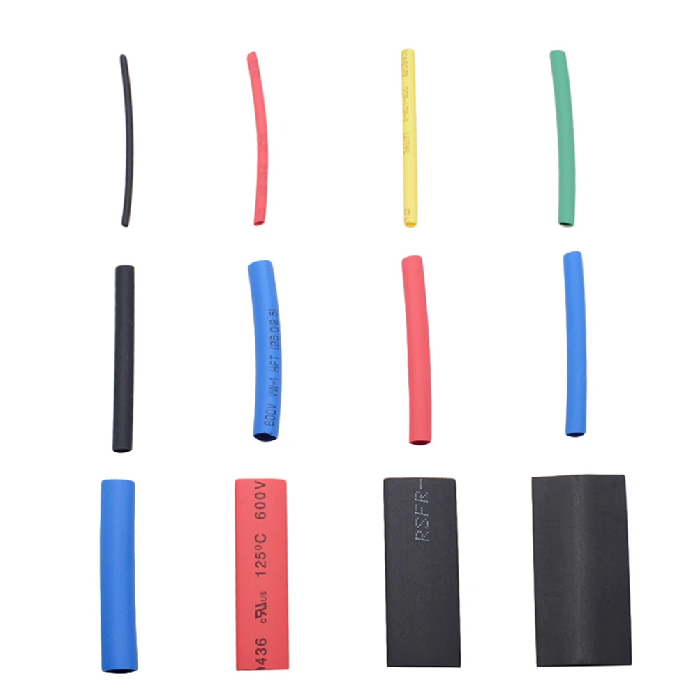 560pcs Polyolefin Heat Shrink Tubing Set 2:1 Shrink Ratio for Wires Cables Multicolor Sleeves
