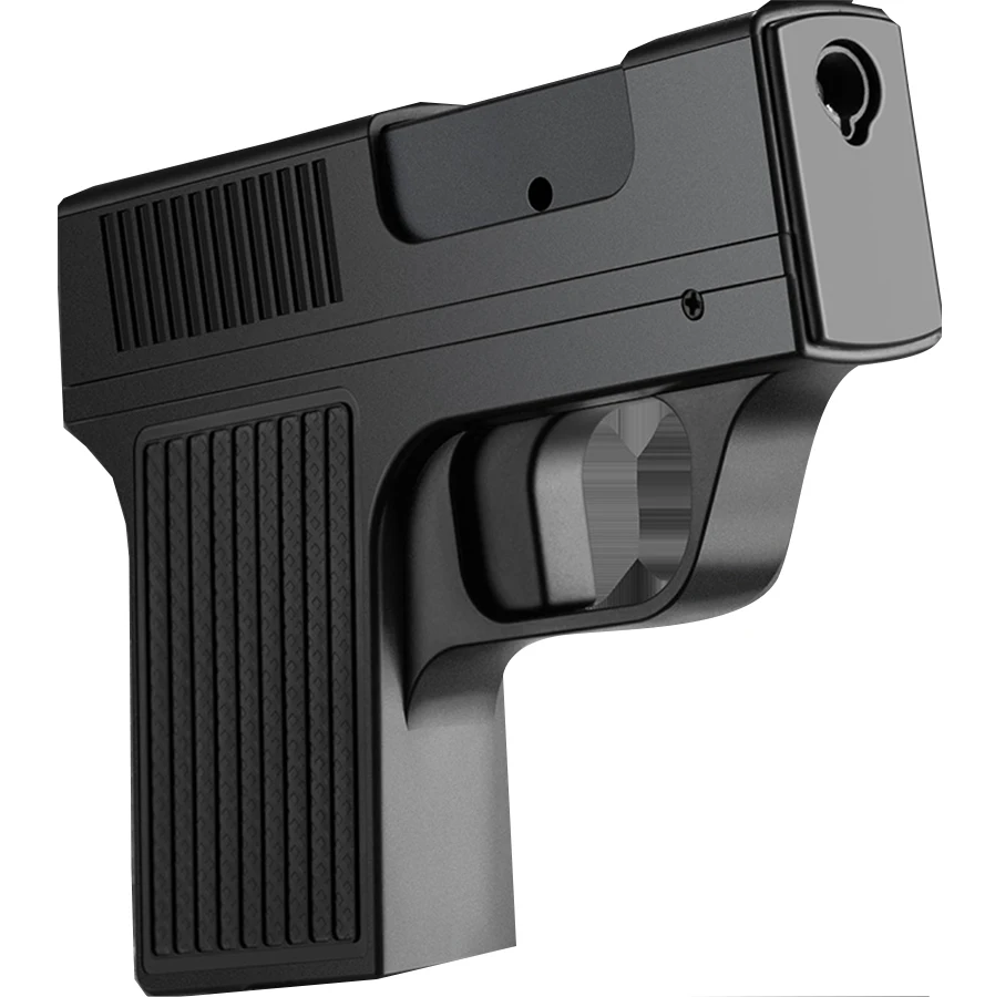 Plastic Gun Style rechargeable Feuerzeug Windproof Torch Jet Flame Torch lighters 10 piece Multifunction Cigarette Case