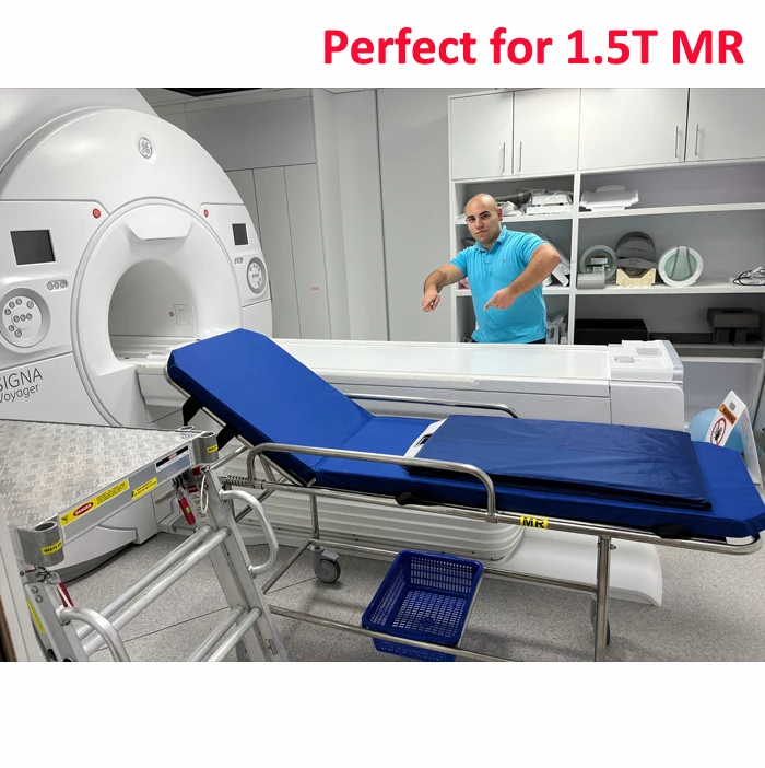 MRI conditional stretcher / non-magnetic/ suitable for MR 3.0T /1.5T/ CE approved