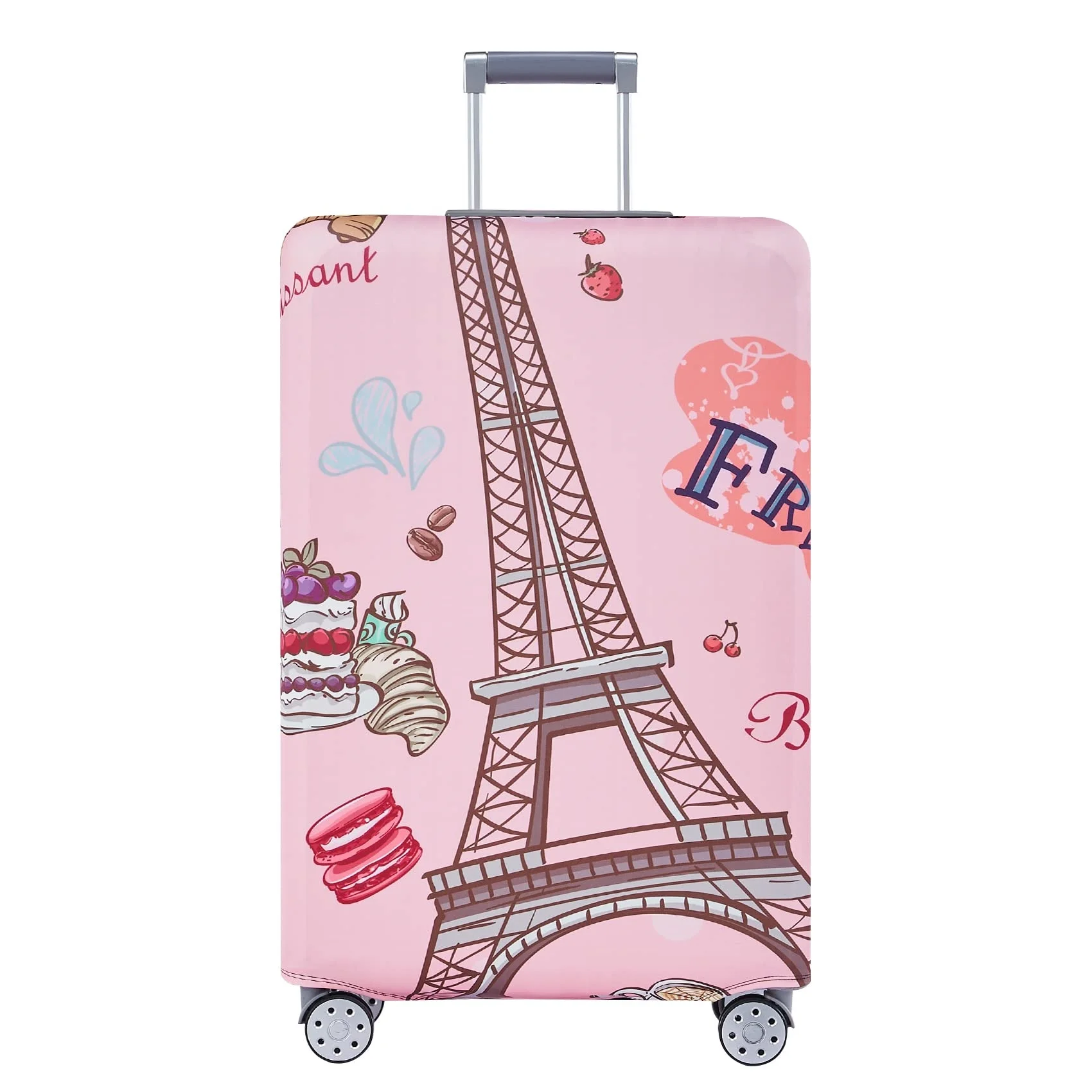 Customize unique durable invisible zipper washable anti scratch dirty tear multisize color design luggage suitcase cover protect