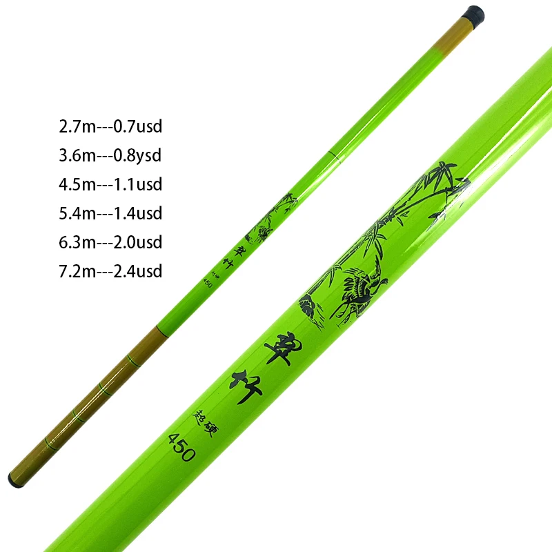 0.7 US dollars fiberglass hand rod wholesale price cheap fishing rod custom telescopic