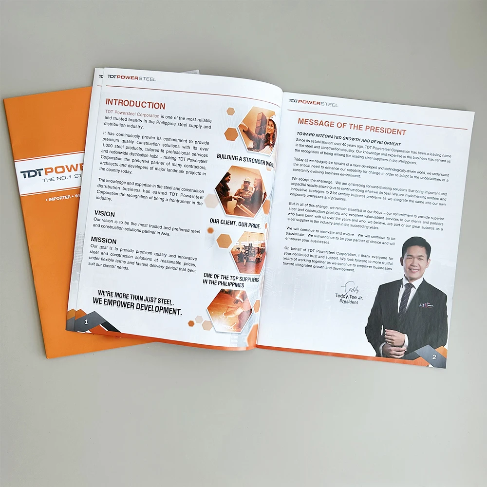 Wholesale Custom Book Printing Booklet Design digital catalogs printing digital brochure Magazine booklet maker