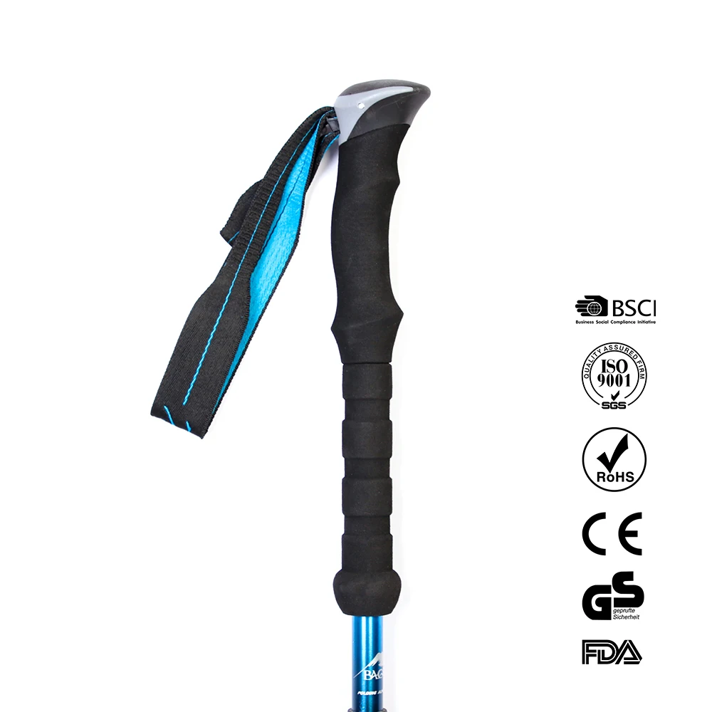 Lightweight Folding Walking Sticks for Men and Women with Extra-Long Foam Handle and Metal Flip Lock