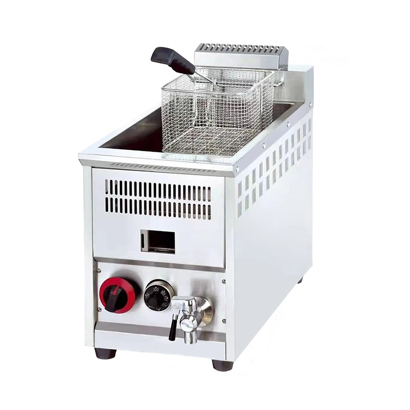 Hot Sales Commercial Gas Automatic Potato KFC Chicken Professional Kitchen Manufacturing Equipment Fried Machine for Sale 2024