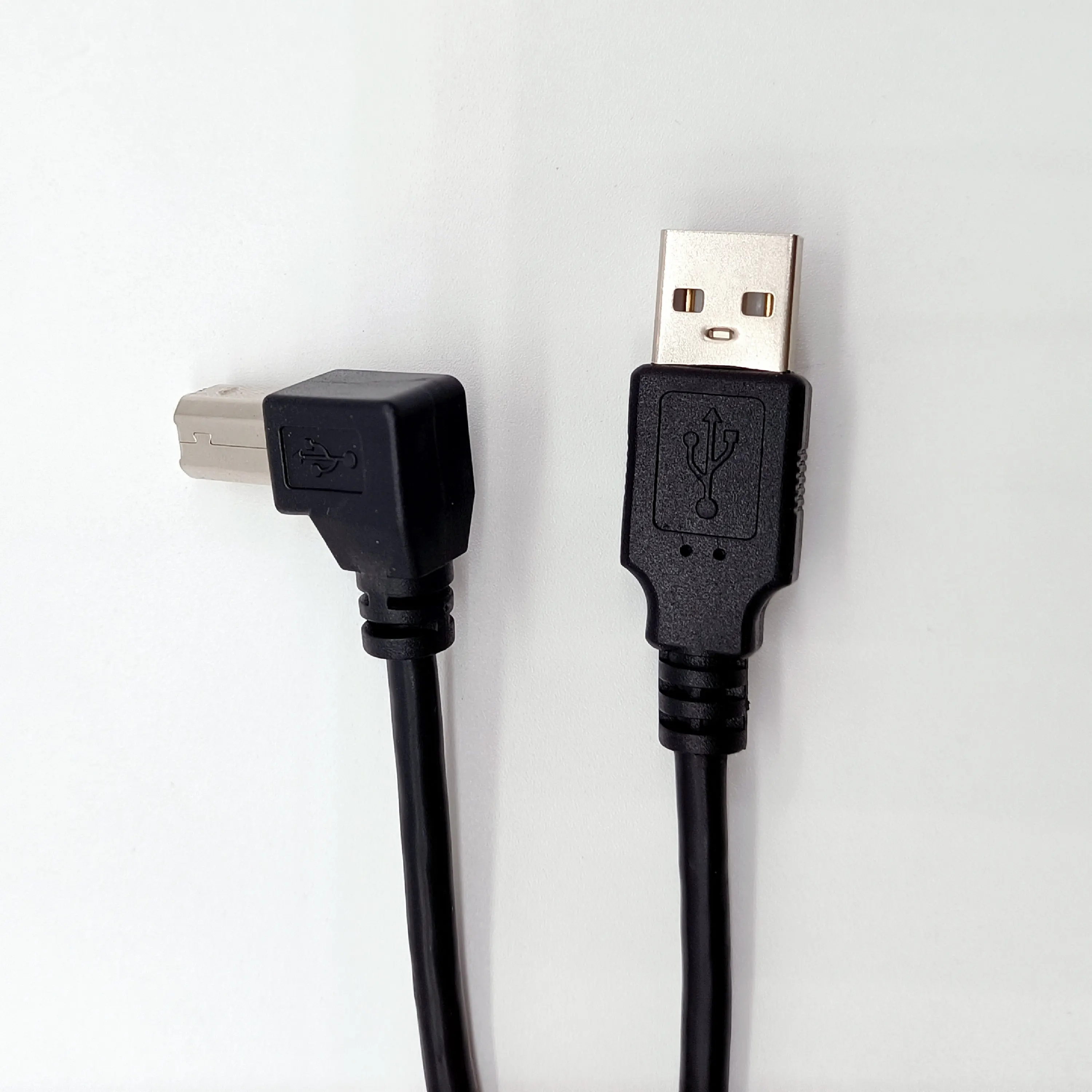 Высокоскоростной USB-кабель для 2 0 принтера от AM до BM 480 Мбит/с USB типа B 90 градусов кабель передачи данных