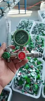  ZH-BF02 Oxygen Medical Flow meter with humldifier for hospital oxygen flow