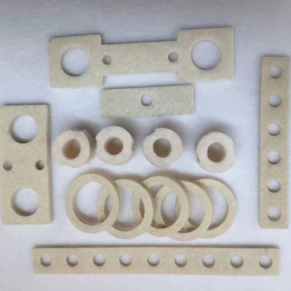 Factory Die Cut Industrial Felt Gasket Mat Wool Felt Washer Seal Shaped Pad Felt Ring