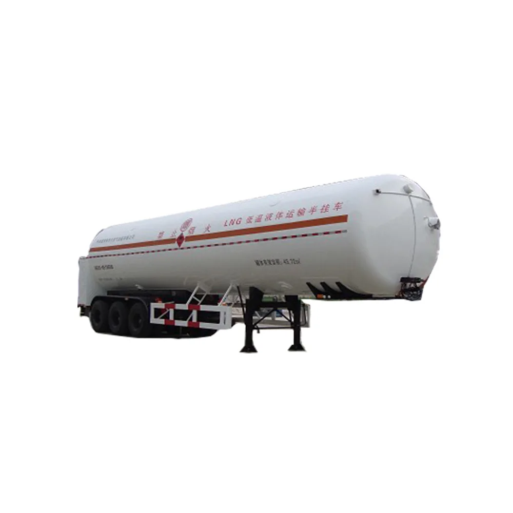 LNG gas heavy truck cryogenic liquid transport  tanker semi-trailer