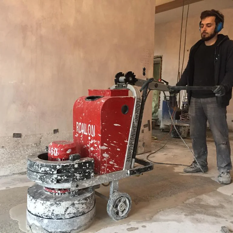 Электрическая шлифовальная машина R460 для бетона полировальная улавливания