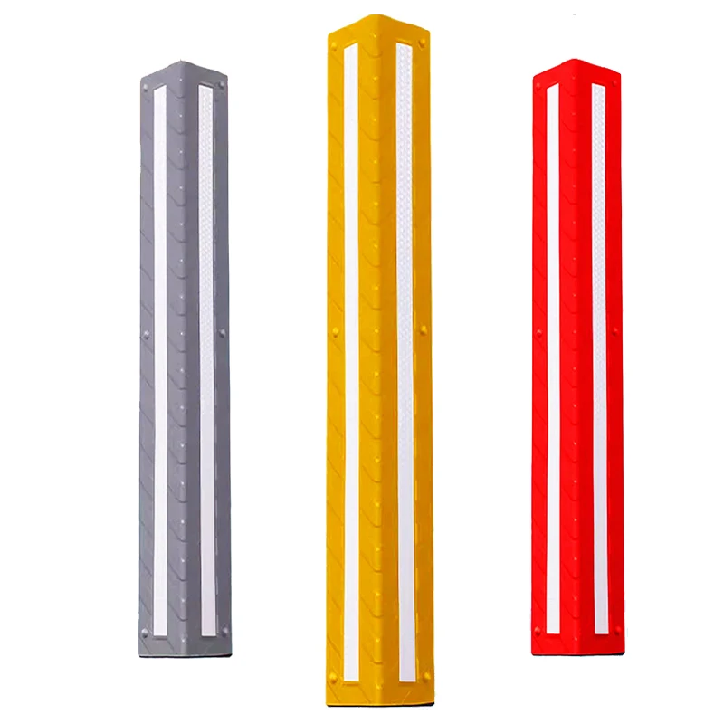 High Quality Colorful Rubber Plastic Wall Corner Guard Protector With Reflective Strip