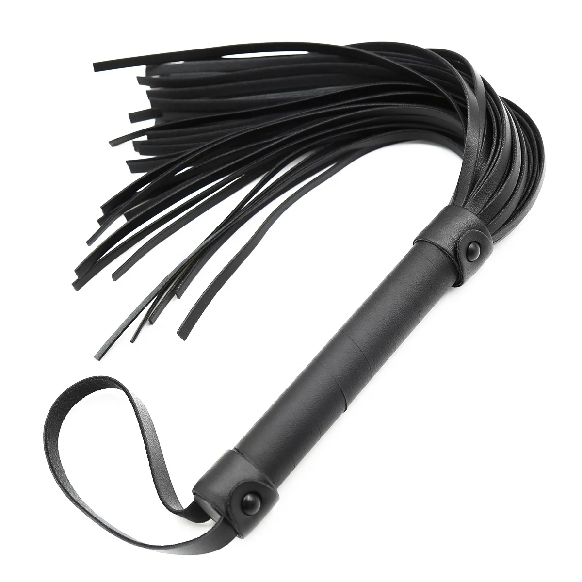 Hot Selling Black spanking whip suppliers leather whip bdsm exotic whip
