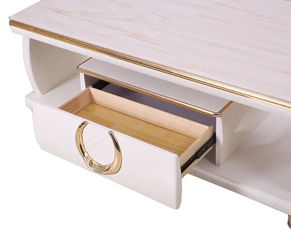 2021Good quality living room furniture modern TV ark Antique style TV stand MDF wood table top TV stand.