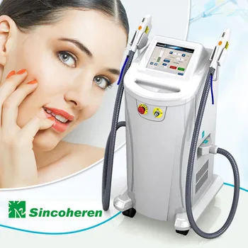 Sincoheren FDA cleared ipl laser hair removal machine / ipl opt shr Elight rf nd yag laser with 200000shots