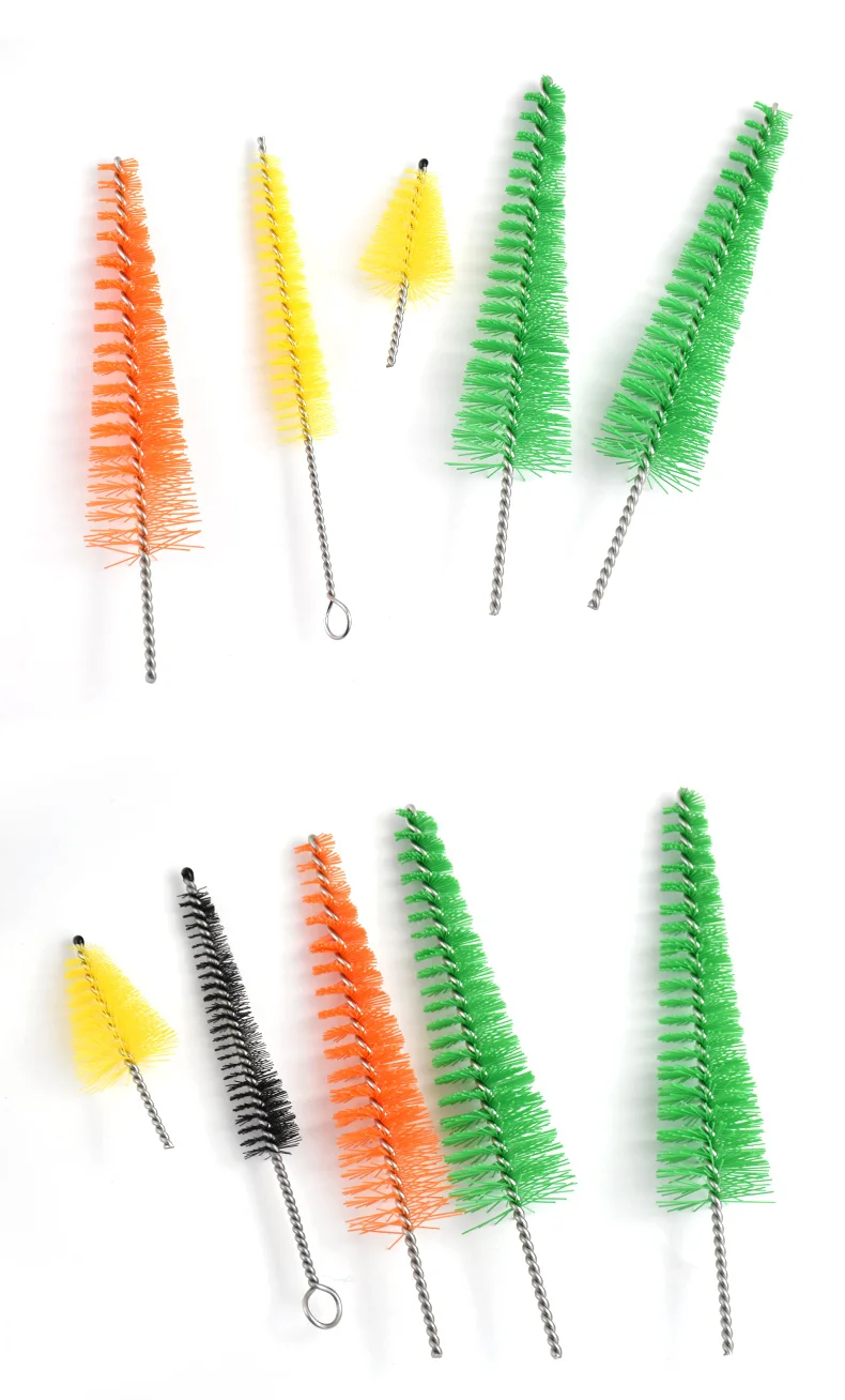 General Instrument Tube Brushes Decorative Christmas Tree Shape with single wire loopback brush head
