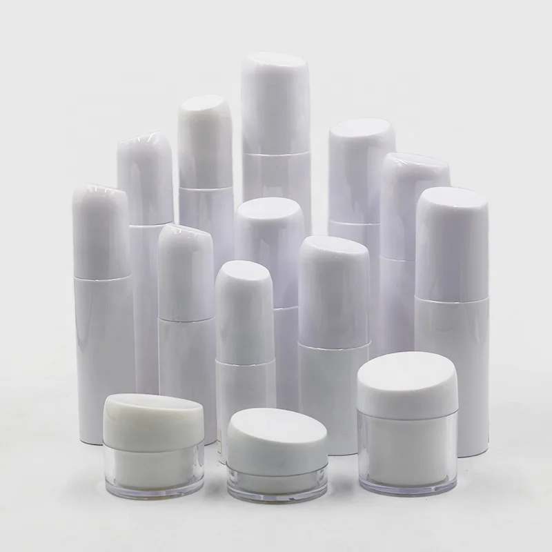 Manufacturer 30/50/ 80/100/120 ml PET Stock Matte Glossy White Cream Lotion Serum Bottle with Spray Pump Mist Spray and Over Cap