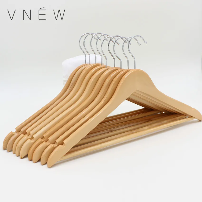 Hot sale high quality hanger solid wood clothing hangers in stock