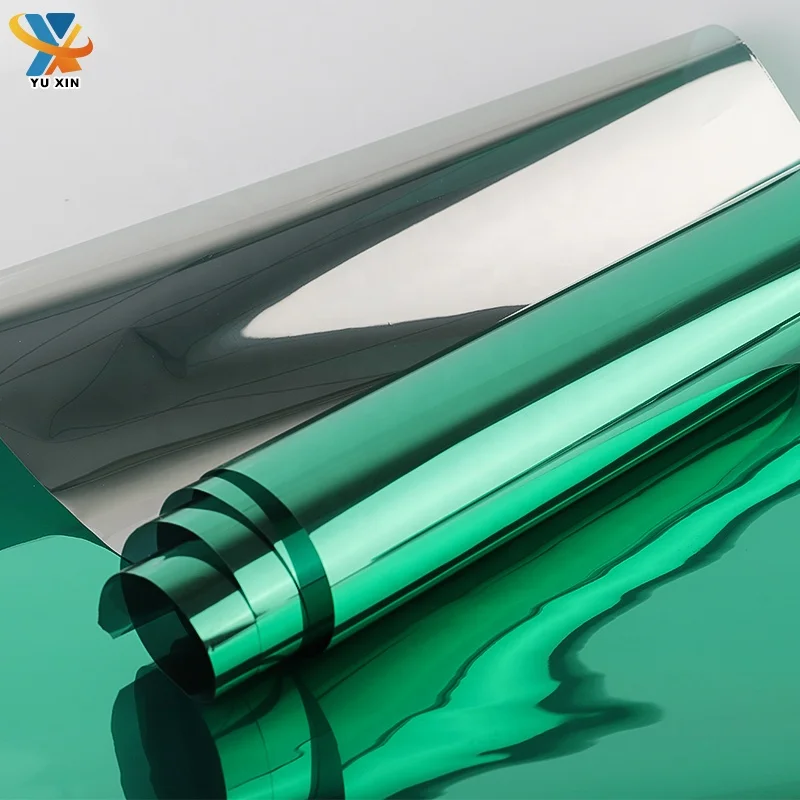 2mil UV rejection skin protection residential window glass decorative film one way vision mirror reflective building film