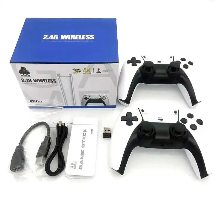 Game Console M15 Home Retro Mini TV Handheld HDMI HD 4K 20000+GAMES 2.4G Wireless Two-player Mode For CPS1 PS1 Etc