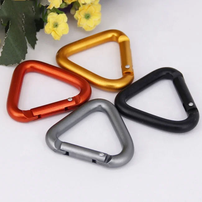 High Quality Colorful Triangle Aluminum Alloy Carabiner