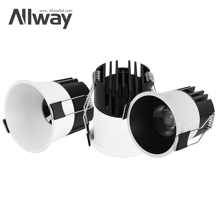 Allway освещение и схемный дизайн для дома, литой алюминиевый корпус, Потолочный Круглый Светодиодный точечный светильник