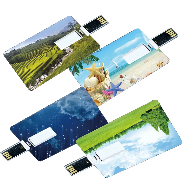 Водонепроницаемая визитная кредитная карта Usb накопитель полная емкость 128 ГБ флэш-накопители