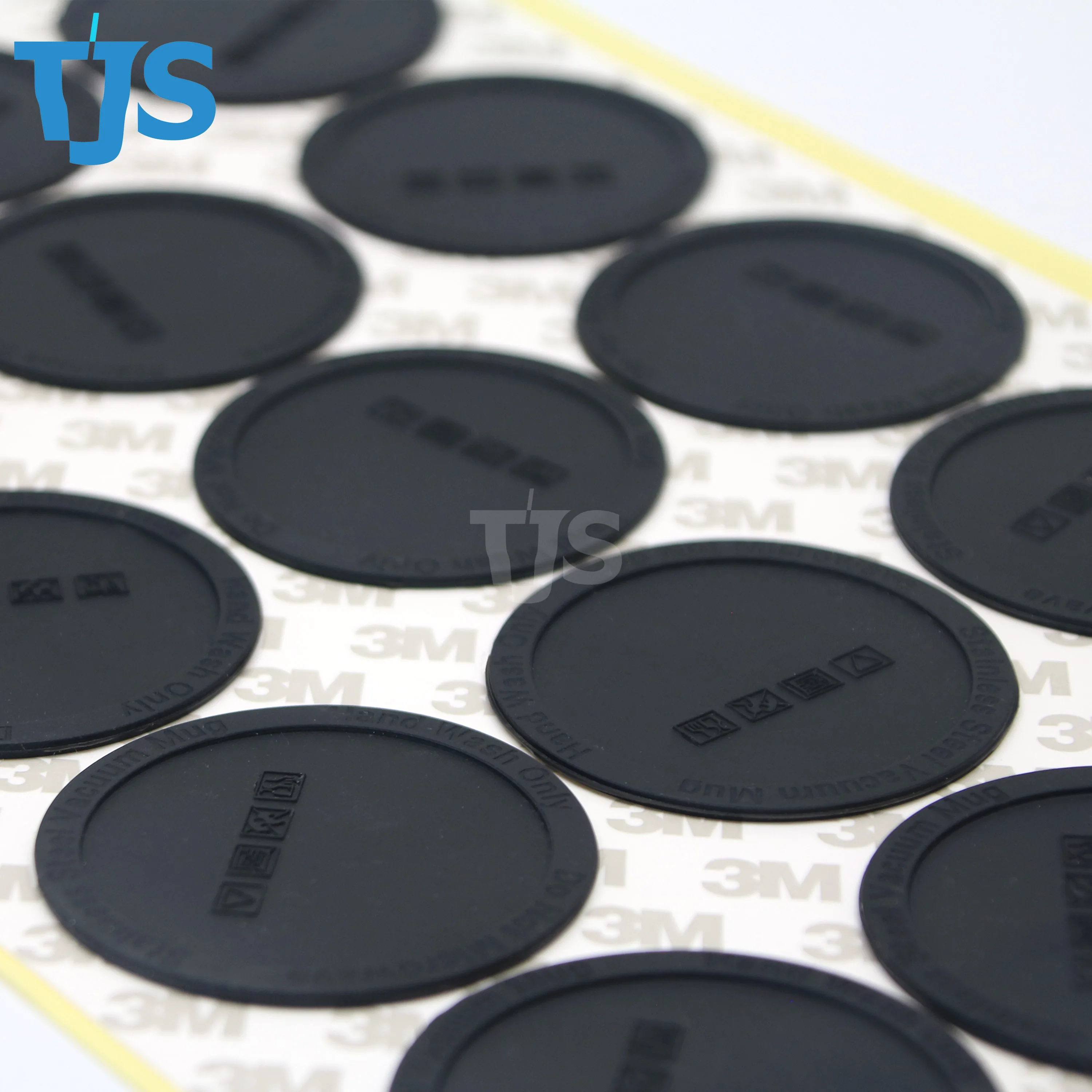 TJS 50mm 58mm Silicone Coaster Rubber Bottoms Protective Non-Slip For 20oz 30oz Skinny Straight Sublimation Tumbler Wine Mug