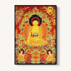 light up led canvas print painting home goods wall art of India buddha portrait