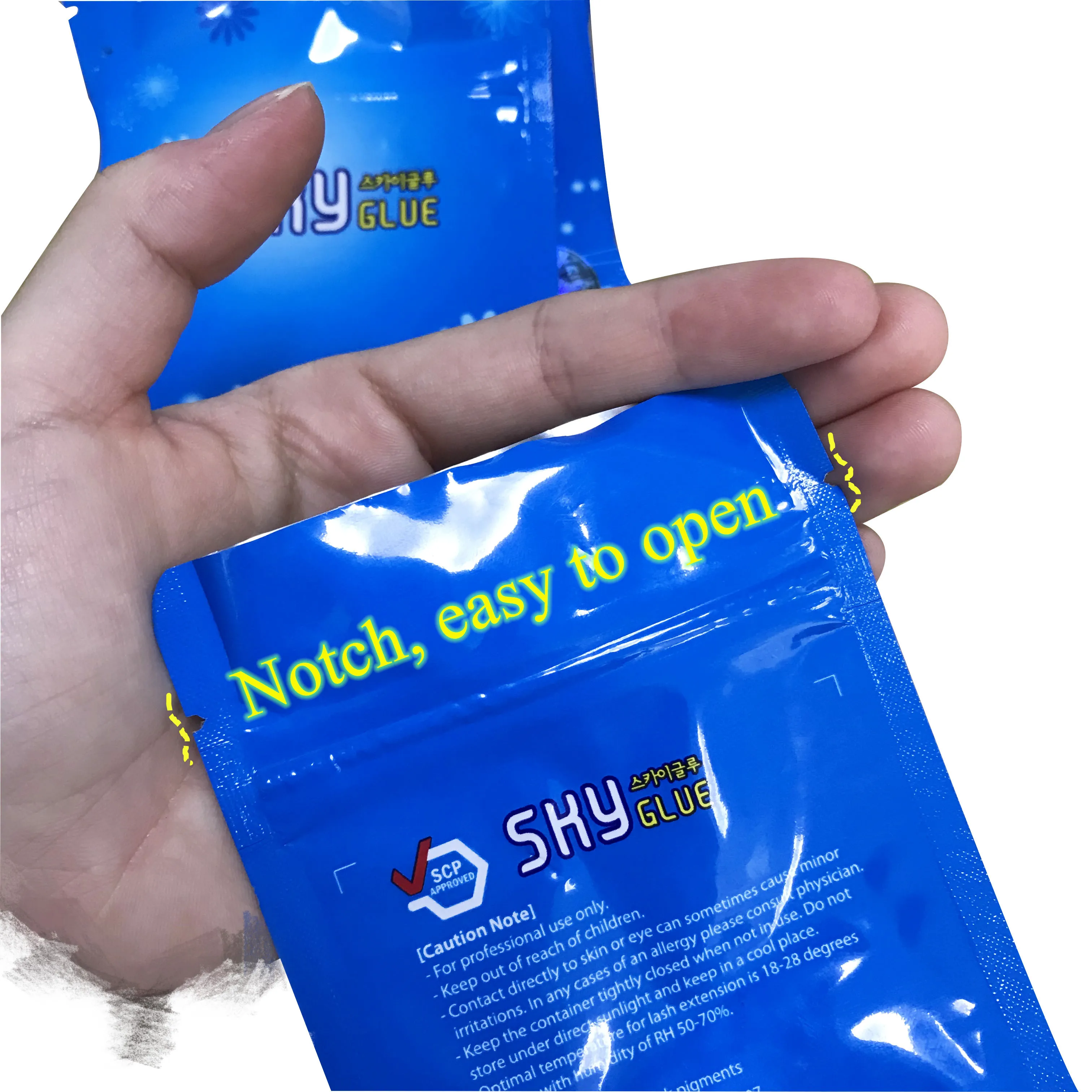 Клей для наращивания ресниц Korea SKY оригинальный герметичный пакет 5 г s + /S /TD /D