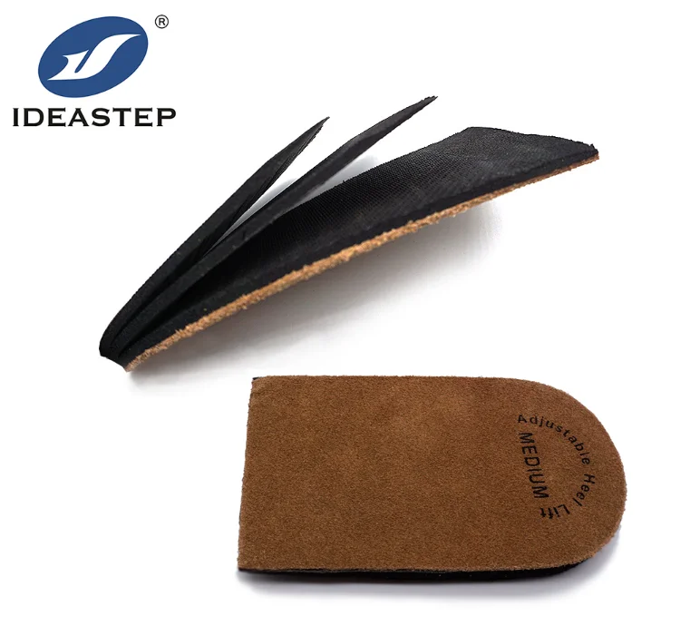 Ideastep 3-х слойные регулируемый кожаный ортопедический каблук Лифт для боль в пятке и длину