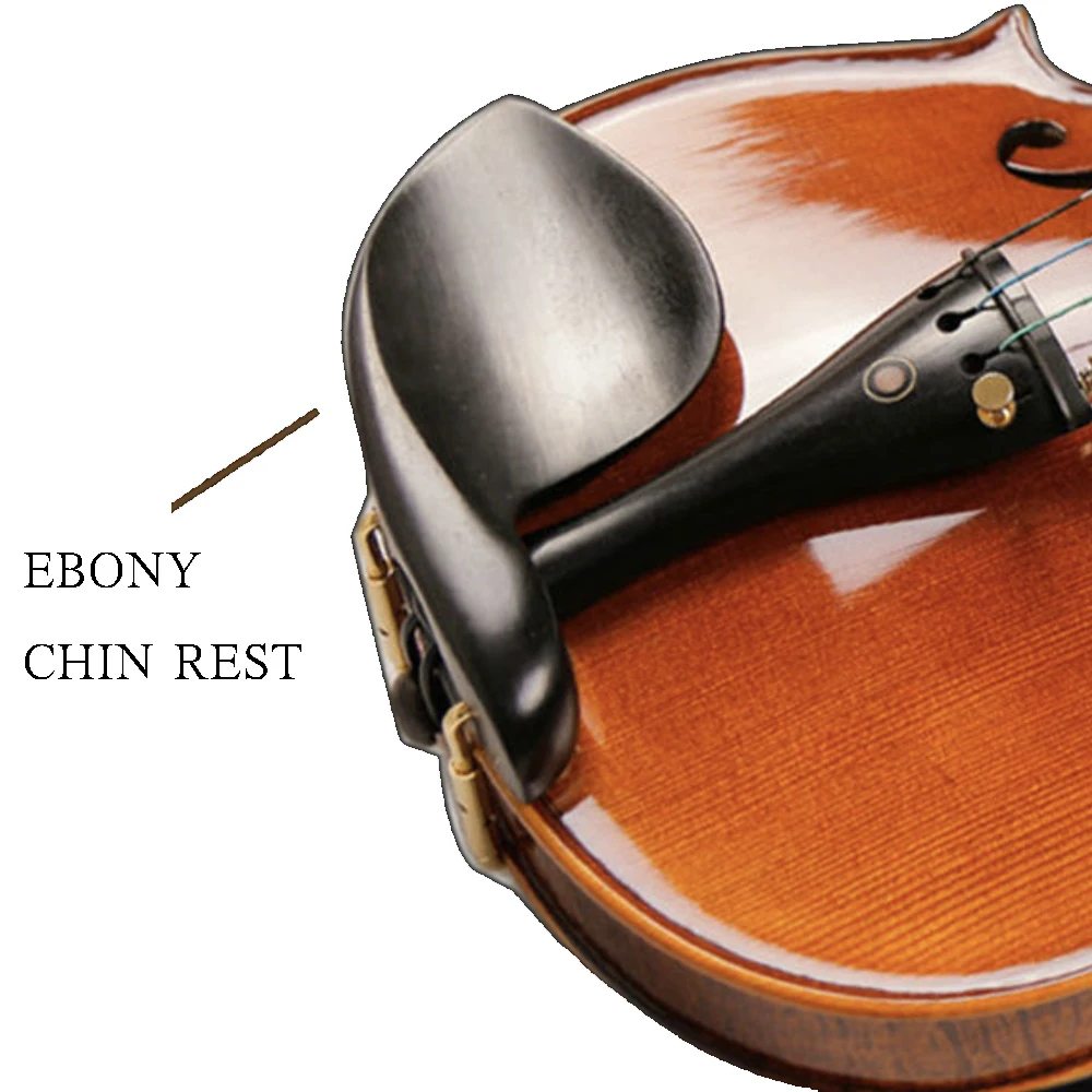 High quality 4/4-1/4 size solid spruce top violin with quality ebony parts