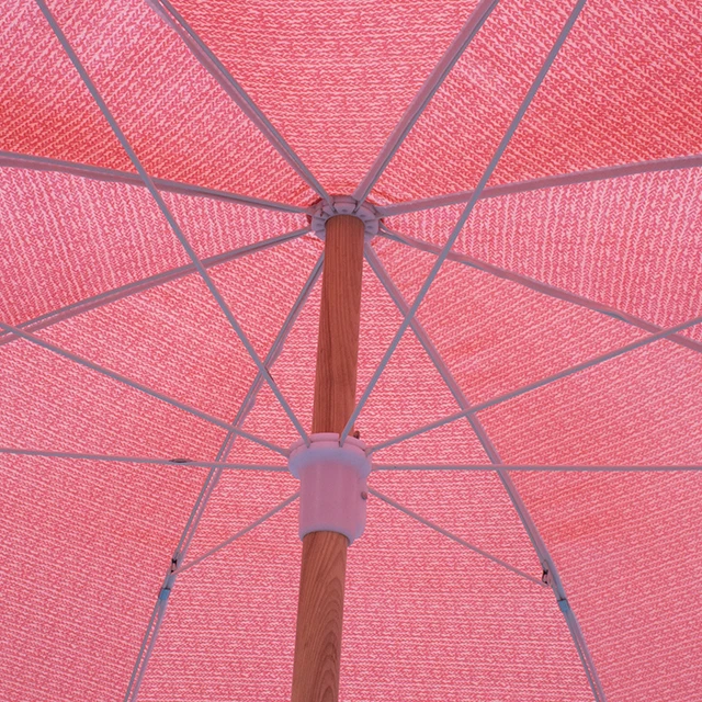 Economical aluminum pole custom print logo umbrella sun beach