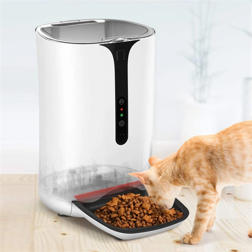 6L Camera Pet Feeder Auto Cat Smart Pet Feeder  with Treat Dispenser  Smart Pet Feeder Dog Treat