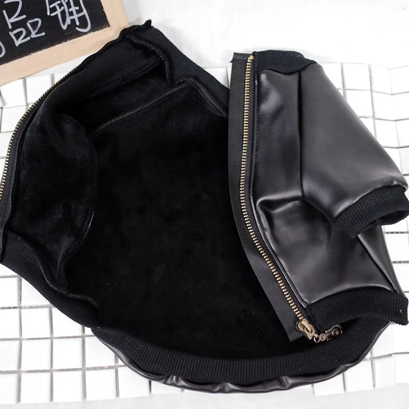 
Wholesale brand Leather Pet Dog Clothes Waterproof winter cat dog clothing apparel leather winter jacket ropa de perros 